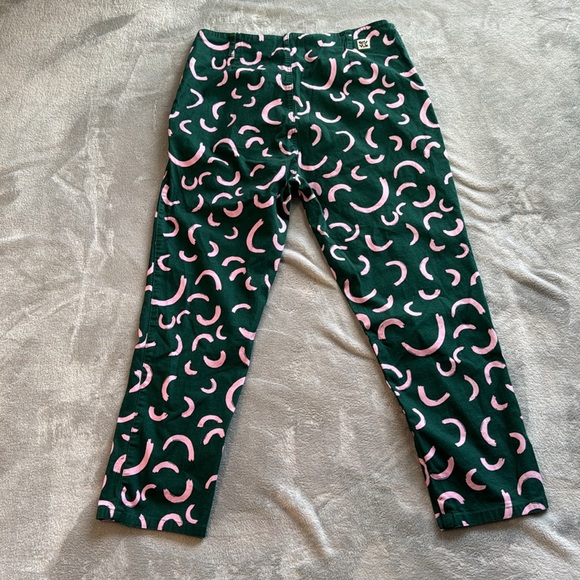Lucy & Yak Camden Trousers Organic Cotton Watermelon Print Green Size 34 - Picture 8 of 16